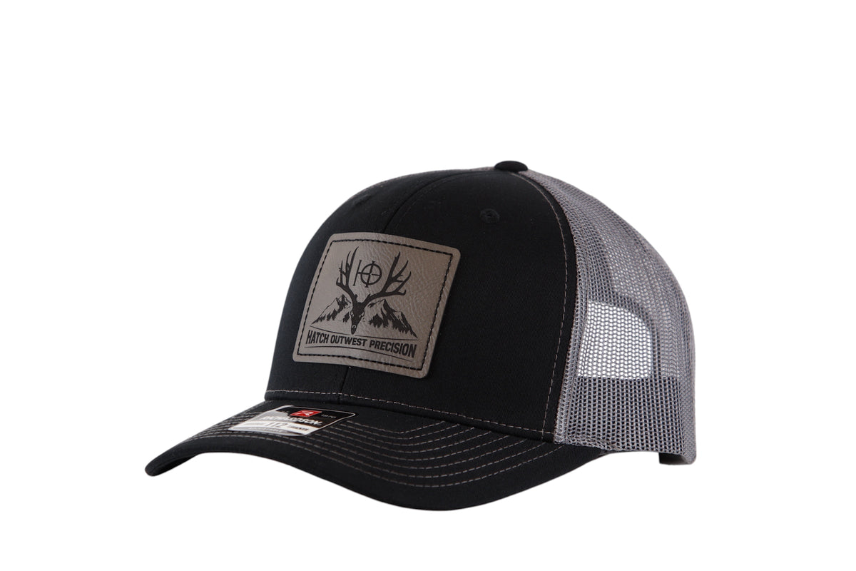 Hatch Outwest Black/Charcoal Logo Buck Patch Hat
