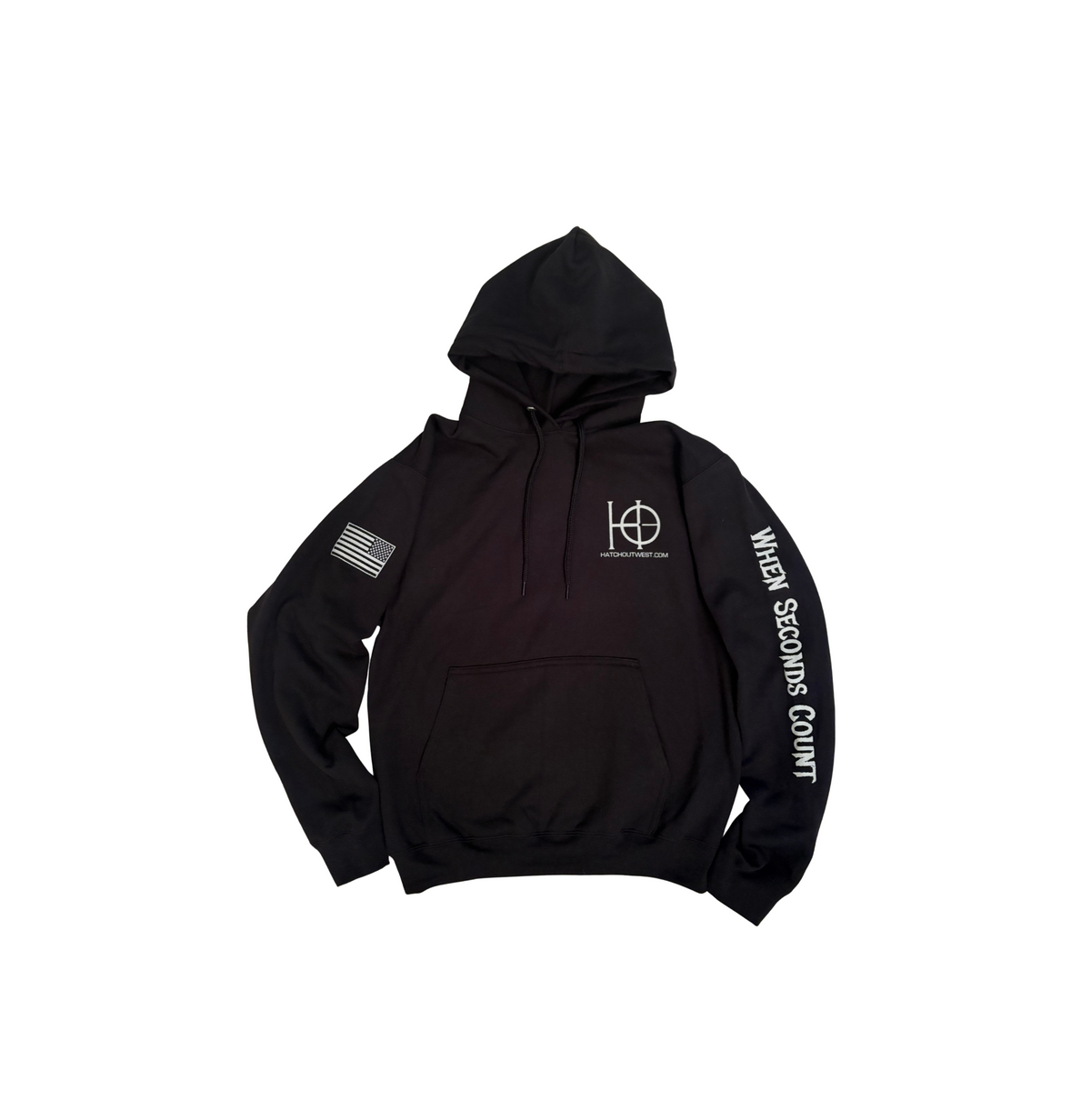 Black Hatch Outwest Hooded Pullover Sweatshirt